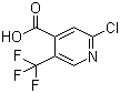 structure of CAS# 505084-58-2, 2-Chloro-5-(trifluoromethyl)pyridine-4-carboxylic acid;2-Chloro-5-(trifluoromethyl)isonicotinic acid
