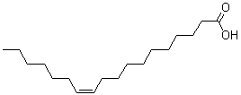 structure of CAS# 506-17-2, (Z)-11-Octadecenoic acid;(Z)-Octadec-11-enoic acid; 11-cis-Octadecenoic acid; 11-cis-Vaccenic acid; Asclepic acid; C18:1; cis-11-Octadecenoic acid; cis-11-Vaccenic acid; cis-Vaccenic acid; cis-Vaccenic acid