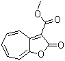 structure of CAS# 50603-71-9, 3-(Methoxycarbonyl)-2H-cyclohepta[b]furan-2-one