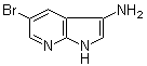 结构式 CAS# 507462-51-3, 5-溴-1H-吡咯并[2,3-b]吡啶-3-胺
