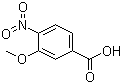 structure of CAS# 5081-36-7, 3-Methoxy-4-nitrobenzoic acid;4-Nitro-3-methoxybenzoic acid