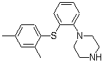 structure of CAS# 508233-74-7, Vortioxetine;Lu AA 21004; 1-[2-(2,4-Dimethylphenylsulfanyl)phenyl]piperazine