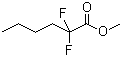 structure of CAS# 50889-47-9, Methyl 2,2-difluorohexanoate;2,2-Difluorohexanoic acid methyl ester