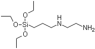 结构式 CAS# 5089-72-5, N-氨乙基-3-氨丙基三乙氧基硅烷