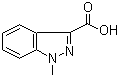 结构式 CAS# 50890-83-0, 1-甲基-3-吲唑甲酸; 1-甲基吲唑-3-羧酸
