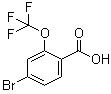 结构式 CAS# 509142-48-7, 4-溴-2-(三氟甲氧基)苯甲酸