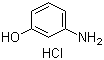 structure of CAS# 51-81-0, 3-Aminophenol hydrochloride;m-Aminophenol hydrochloride