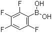 structure of CAS# 511295-00-4, (2,3,4,6-Tetrafluorophenyl)boronic acid