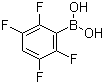 structure of CAS# 511295-01-5, (2,3,5,6-Tetrafluorophenyl)boronic acid;B-(2,3,5,6-Tetrafluorophenyl)boronic acid