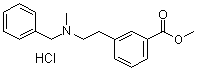 结构式 CAS# 51352-87-5, 3-(2-苄基(甲基)氨基乙基)苯甲酸甲酯盐酸盐