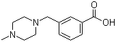 结构式 CAS# 514209-42-8, 3-(4-甲基哌嗪-1-基甲基)苯甲酸