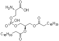 structure of CAS# 51446-62-9, Distearoylphosphatidylserine;1,2-Distearoyl phosphatidyl serine; 1,2-Distearoyl-sn-3-glycerophosphoserine; 1,2-Distearoyl-sn-glycero-3-phosphatidylserine