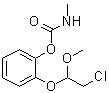structure of CAS# 51487-69-5, Cloethocarb;BAS 263; BAS 263-51I; BAS 263-52I; BAS 263I; BASF 263; Cloethocarb; Lance; o-(2-Chloro-1-methoxyethoxy)phenyl methylcarbamate