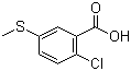 structure of CAS# 51546-12-4, 2-Chloro-5-methylsulfanylbenzoic acid;2-Chloro-5-(methylthio)benzoic acid