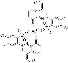 结构式 CAS# 5160-02-1, 颜料红 53:1