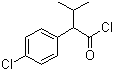 结构式 CAS# 51631-50-6, 3-甲基-2-(4-氯苯基)丁酰氯