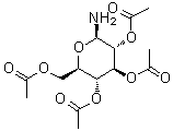 结构式 CAS# 51642-81-0, beta-D-吡喃葡萄糖基胺 2,3,4,6-四乙酸酯