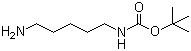 structure of CAS# 51644-96-3, N-Boc-cadaverine;N-Boc-1,5-diaminopentane; tert-Butyl N-(5-aminopentyl)carbamate