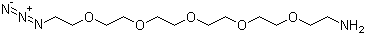 structure of CAS# 516493-93-9, 17-Azido-3,6,9,12,15-pentaoxaheptadecan-1-amine