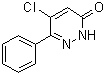 structure of CAS# 51660-08-3, 5-Chloro-6-phenyl-3(2H)-pyridazinone