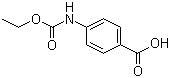 结构式 CAS# 5180-75-6, 4-[(乙氧基羰基)氨基]苯甲酸