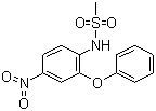 structure of CAS# 51803-78-2, Nimesulide;N-(4-nitro-2-phenoxyphenyl)-methanesulfonamide
