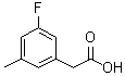 structure of CAS# 518070-22-9, 3-Fluoro-5-methylbenzeneacetic acid;(3-Fluoro-5-methylphenyl)acetic acid; 2-(3-Fluoro-5-methylphenyl)acetic acid