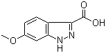 structure of CAS# 518990-36-8, 6-Methoxy-1H-indazole-3-carboxylic acid
