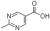 结构式 CAS# 5194-32-1, 2-甲基-5-嘧啶甲酸