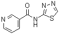 结构式 CAS# 51987-99-6, N-(1,3,4-噻二唑-2-基)吡啶-3-甲酰胺