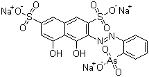 结构式 CAS# 520-10-5, 偶氮胂 I; 偶氮胂三钠