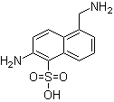 2-Amino-5-(aminomethyl)-1-naphthalenesulfonic acid molecular structure (CAS 52084-84-1)