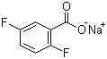 结构式 CAS# 522651-42-9, 2,5-二氟苯甲酸钠