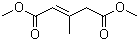 structure of CAS# 52313-87-8, Dimethyl 3-methylpent-2-enedioate