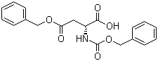 structure of CAS# 5241-62-3, Cbz-D-aspartic acid 4-benzyl ester;N-[(Phenylmethoxy)carbonyl]-D-aspartic acid 4-(phenylmethyl) ester; D-N-Carboxyaspartic acid N,4-dibenzyl ester