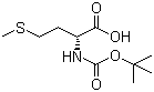 结构式 CAS# 5241-66-7, N-Boc-D-蛋氨酸; N-叔丁氧羰基-D-蛋氨酸