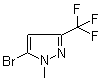 结构式 CAS# 524740-42-9, 5-溴-1-甲基-3-(三氟甲基)-1H-吡唑