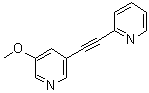 3-Methoxy-5-(2-pyridinylethynyl)pyridine molecular structure (CAS 524924-76-3)