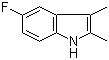 结构式 CAS# 526-47-6, 2,3-二甲基-5-氟吲哚; 5-氟-2,3-二甲基吲哚