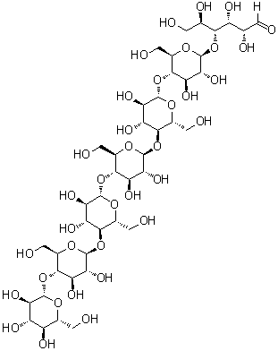 结构式 CAS# 52646-27-2, 纤维七糖