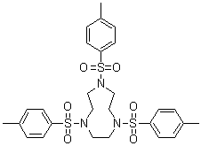 结构式 CAS# 52667-89-7, 1,4,7-三对甲苯磺酰基-1,4,7-三氮杂环壬烷