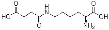 结构式 CAS# 52685-16-2, N6-(3-羧基-1-氧代丙基)-L-赖氨酸