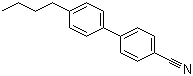 structure of CAS# 52709-83-8, 4'-Butyl-4-biphenylcarbonitrile;4-Cyano-4'-butylbiphenyl; 4-(4'-Butylphenyl)benzonitrile; 4'-Butyl[1,1'-biphenyl]-4-carbonitrile