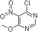 structure of CAS# 52854-14-5, 4-Chloro-6-methoxy-5-nitropyrimidine;NSC 73560