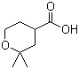 structure of CAS# 52916-16-2, 2,2-Dimethyltetrahydro-2H-pyran-4-carboxylic acid