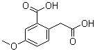 结构式 CAS# 52962-25-1, 2-羧基-4-甲氧基苯乙酸