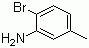 结构式 CAS# 53078-85-6, 2-溴-5-甲基苯胺