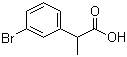 structure of CAS# 53086-52-5, 2-(3-Bromophenyl)propanoic acid
