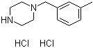 structure of CAS# 5321-61-9, 1-(m-Methylbenzyl)piperazine dihydrochloride