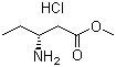 结构式 CAS# 532435-35-1, (R)-3-氨基戊酸甲酯盐酸盐